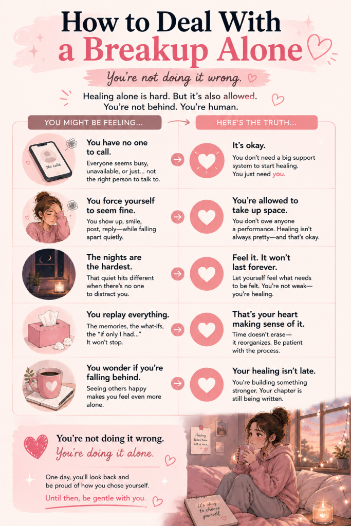 How to deal with breakups alone