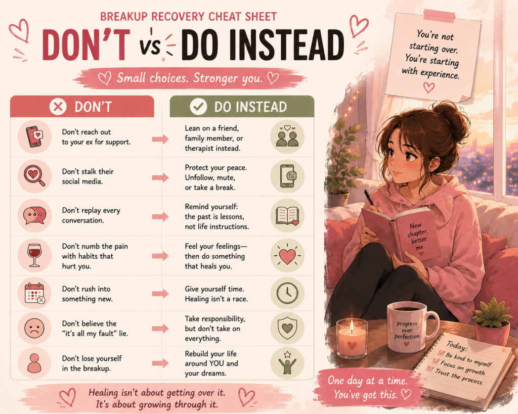 Things Not to Do After a Breakup