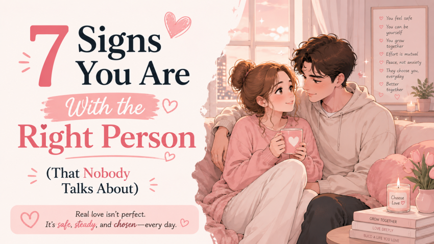 7 Signs You Are With the Right Person (That Nobody Talks About)